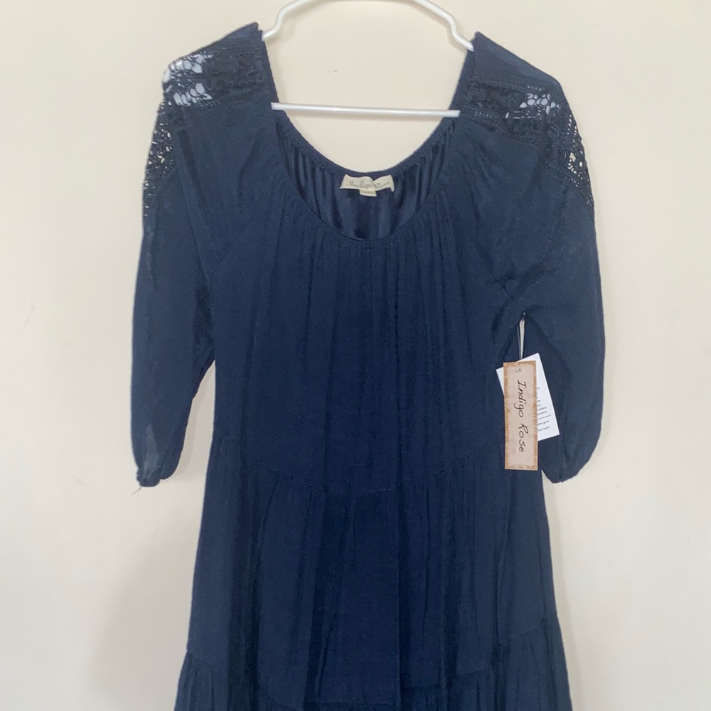 Indigo rose dress